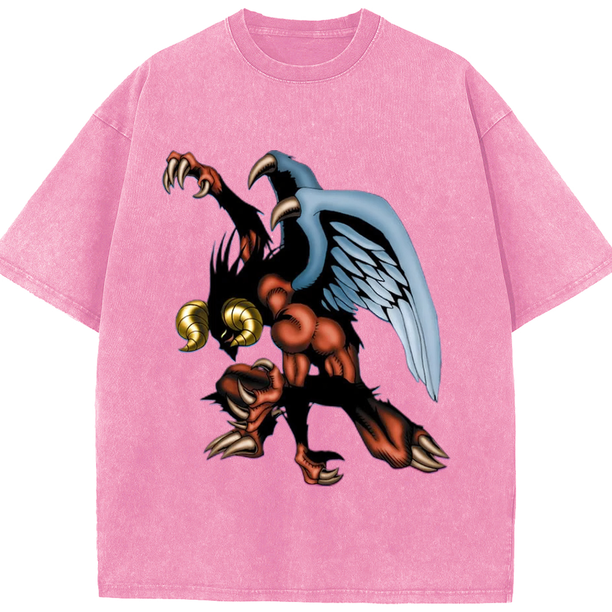 （画像用） 遊☆戯☆王 Yu-Gi-Oh! 綿100% ヴィンテージ風 半袖Tシャツ（フロントプリント）